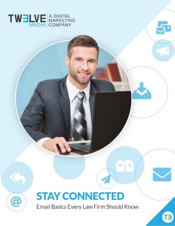 Happy man staying connected with law firm email basics