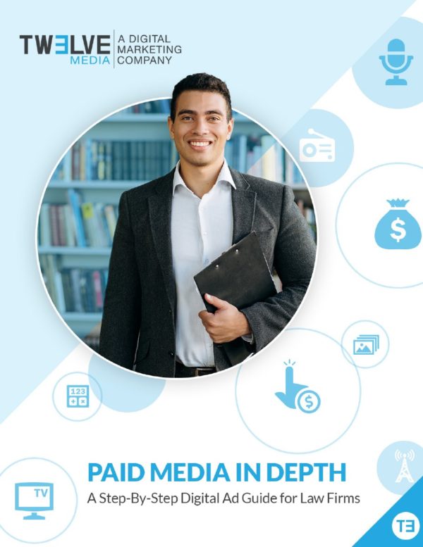 Smiling man with clipboard and successful paid media campaign