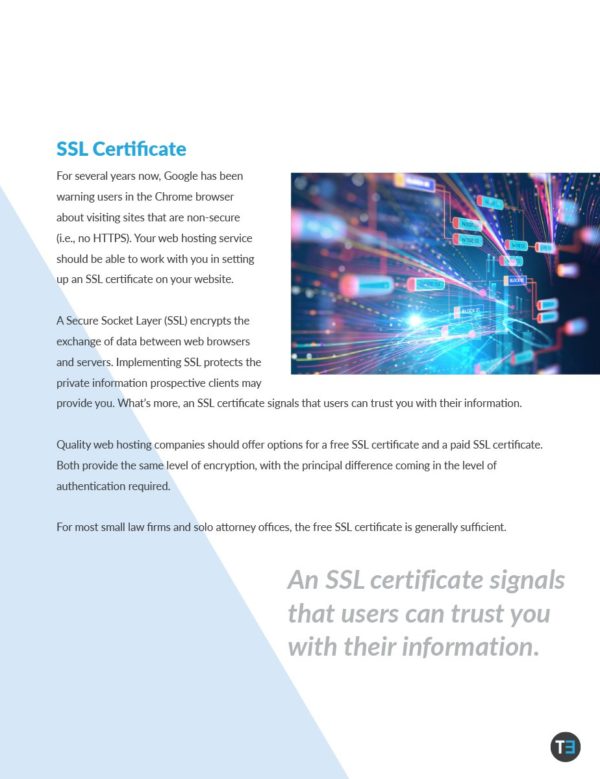 Quality web hosting companies offer free SSL certificates