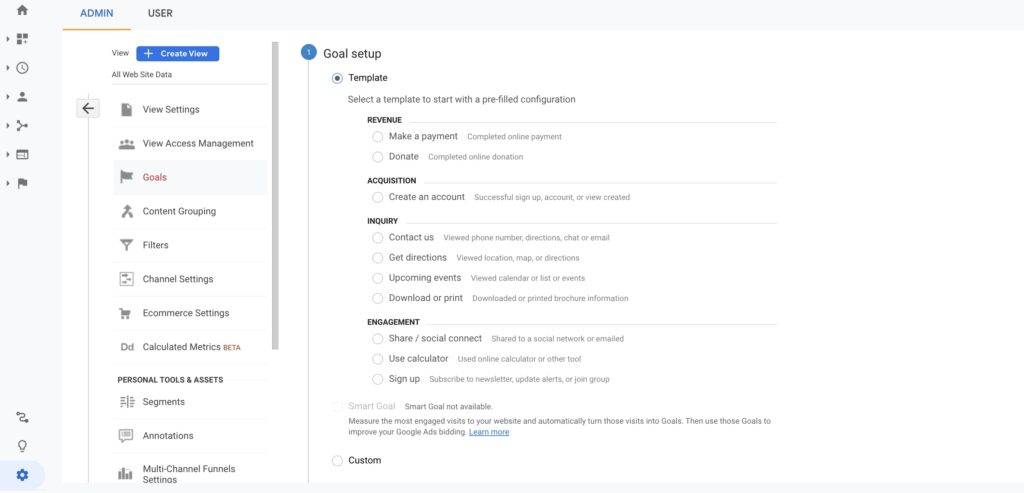 Google-Analytics-goal-setup-from-template