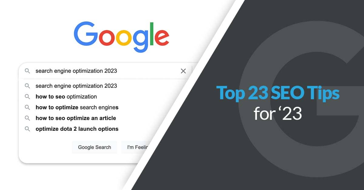 top 23 SEO tips for '23