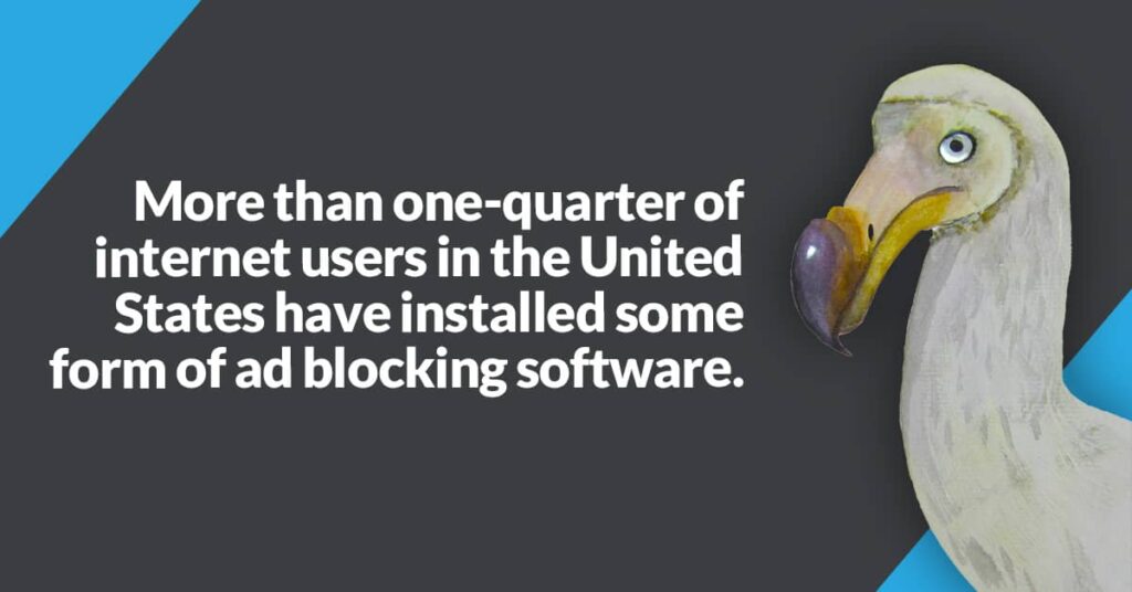 More than one-quarter of internet users in the United States have installed some form of ad blocking software. | Twelve Three Media